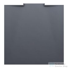   Laufen NIA zuhanytálca 90x90 cm, Marbond kompozit anyagból, lefolyó a falon belül, Antracit H2100310780001