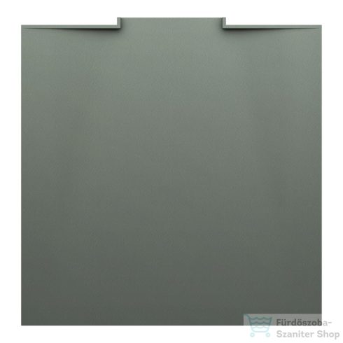 Laufen NIA zuhanytálca 90x90 cm, Marbond kompozit anyagból, lefolyó a falon belül, matt beton H2100310790001