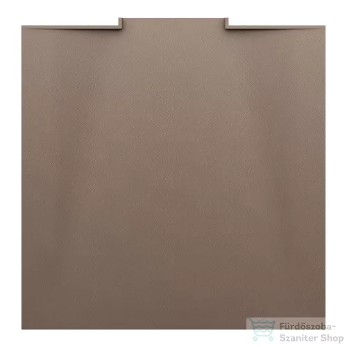 Laufen NIA zuhanytálca 90x90 cm, Marbond kompozit anyagból, lefolyó a falon belül, matt kávé H2100311290001