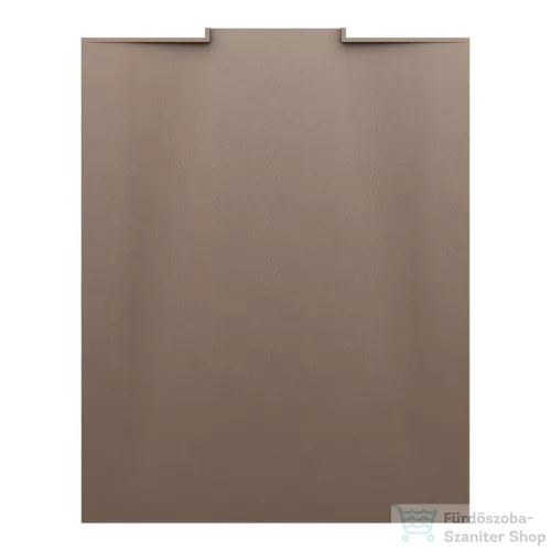 Laufen NIA zuhanytálca 100x80 cm, Marbond kompozit anyagból, lefolyó a falon belül, matt kávé H2100321290001
