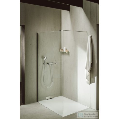 Laufen NIA zuhanytálca 120x80 cm, Marbond kompozit anyagból, lefolyó a falon belül, Fehér H2100330000001