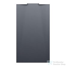   Laufen NIA zuhanytálca 140x80 cm, Marbond kompozit anyagból, lefolyó a falon belül, Antracit H2100340780001