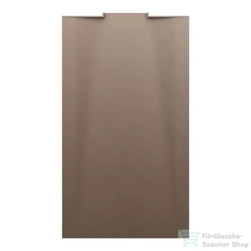 Laufen NIA zuhanytálca 140x80 cm, Marbond kompozit anyagból, lefolyó a falon belül, matt kávé H2100341290001