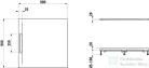 Laufen Pro S 90x90 cm-es lapos szögletes zuhanytálca,Beton matt H2101800790001