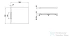 Laufen Pro S 100x90 cm-es szögletes zuhanytálca Marbond kompozit anyagból, matt kávé H2101861290001