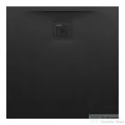 Laufen Pro 80x80 cm-es zuhanytálca Marbond kompozit anyagból,fekete H2109500800001