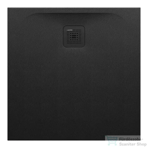 Laufen Pro 80x80 cm-es zuhanytálca Marbond kompozit anyagból,fekete H2109500800001