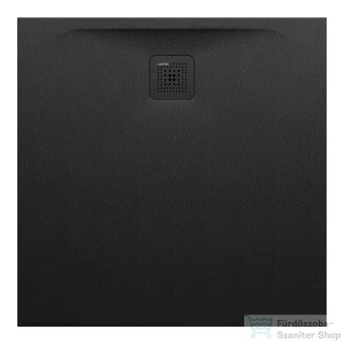 Laufen Pro 90x90 zuhanytálca Marbond kompozit anyagból, matt fekete H2109560800001
