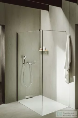 Laufen NIA zuhanytálca 180x80 cm, Marbond kompozit anyagból, lefolyó a falon belül, Fehér H2110310000001