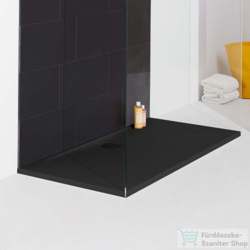 Laufen Pro 180x90 cm-es lapos szögletes zuhanytálca,Fekete H2119510800001