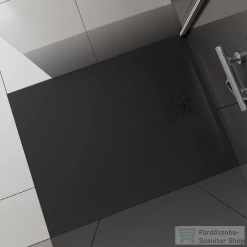 Laufen Pro 110x80 cm-es zuhanytálca Marbond kompozit anyagból,fekete H2129540800001