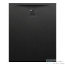   Laufen Pro 110x90 cm-es zuhanytálca Marbond kompozit anyagból,fekete H2129550800001
