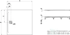 Laufen Pro 140x140 cm-es zuhanytálca Marbond kompozit anyagból,Beton matt H2129580790001
