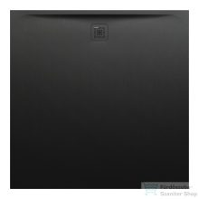   Laufen Pro 140x140 cm-es zuhanytálca Marbond kompozit anyagból,matt fekete H2129580800001