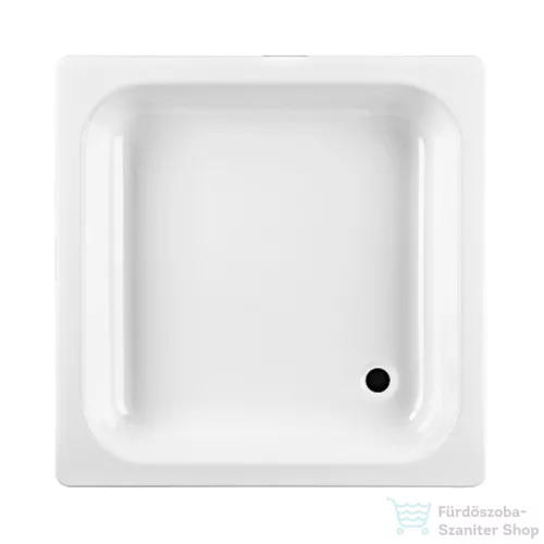 Jika SOFIA 90x90 cm-es szögletes acéllemez zuhanytálca Antislip felülettel, láb és szifon nélkül, fehér H2140900000111