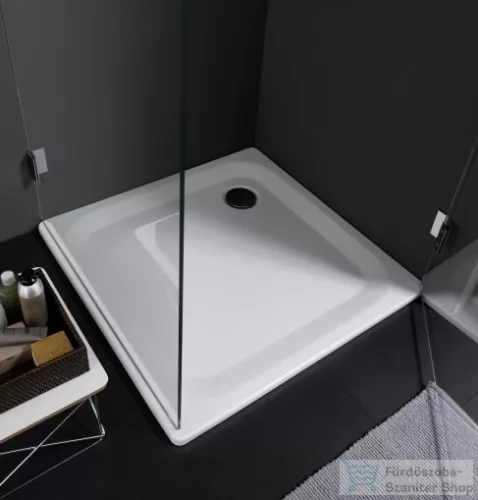 Laufen Platina 80x80 cm-es acéllemez zuhanytálca,Fehér H2150010000401