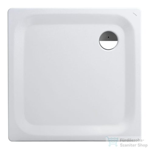 Laufen Platina Antislip 90x90 cm-es acéllemez zuhanytálca szifon nélkül, fehér H2150026000401