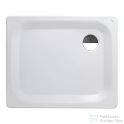   Laufen Platina 90x75 cm-es acéllemez zuhanytálca szifon nélkül, fehér H2150030000401