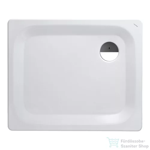 Laufen Platina 90x75 cm-es acéllemez zuhanytálca szifon nélkül, fehér H2150030000401