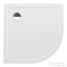 Laufen PLATINA 90x90 cm-es negyedköríves acéllemez zuhanytálca szifon nélkül, fehér H2150080000401