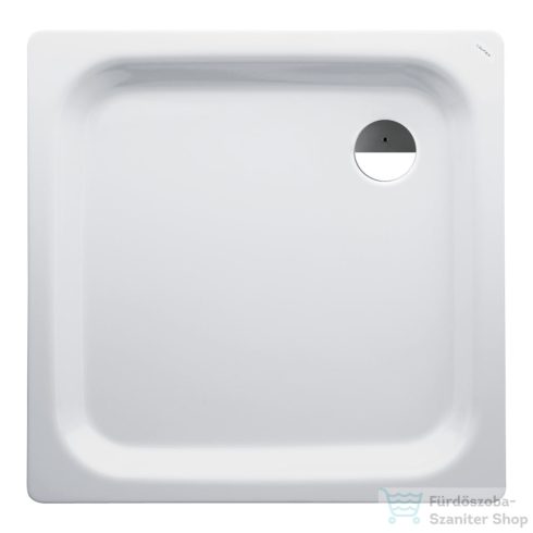 Laufen Platina 90x90 cm-es acéllemez zuhanytálca szifon nélkül, fehér H2150120000401