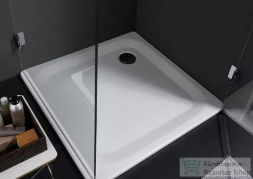 Laufen Platina 90x90 cm-es acéllemez zuhanytálca szifon nélkül, fehér H2150120000401