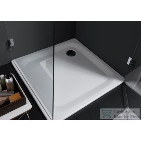 Laufen Platina Antislip 90x90 cm-es acéllemez zuhanytálca szifon nélkül, fehér H2150126000401