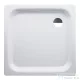 Laufen Platina 90x90 cm-es acéllemez zuhanytálca szifon nélkül, matt fehér H2150127570401