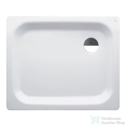   Laufen Platina Antislip 90x75 cm-es acéllemez zuhanytálca szifon nélkül, fehér H2150136000401