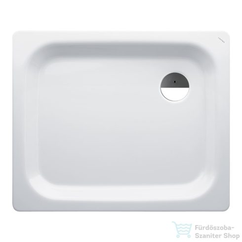 Laufen Platina 90x75 cm-es acéllemez zuhanytálca szifon nélkül, matt fehér H2150137570401