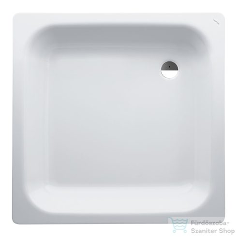 Laufen Platina Antislip 80x80 cm-es acéllemez zuhanytálca szifon nélkül, fehér H2150216000401