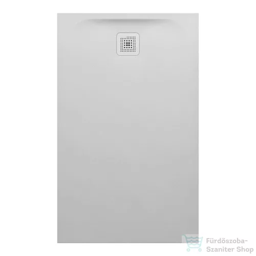 Laufen Pro 130x80 Marbond kompozit zuhanytálca, lefolyó a rövid oldalon, Világosszürke H2159550770001