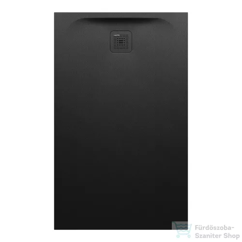 Laufen Pro 130x80 Marbond kompozit zuhanytálca, lefolyó a rövid oldalon, Matt fekete H2159550800001