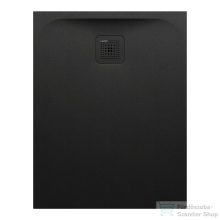   Laufen Pro 90x70 Marbond kompozit zuhanytálca, lefolyó a rövid oldalon, matt fekete H2169560800001