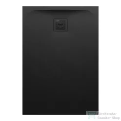   Laufen Pro 100x70 Marbond kompozit zuhanytálca, lefolyó a rövid oldalon, matt fekete H2169570800001