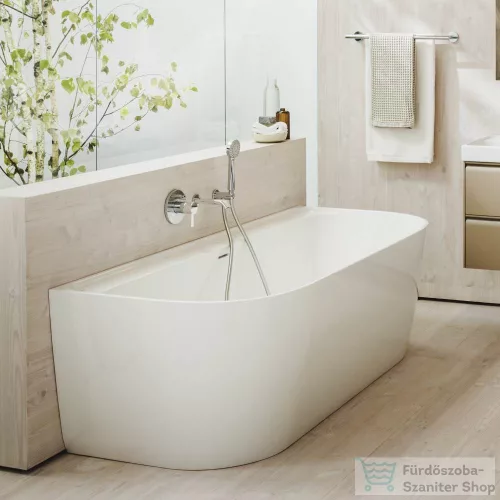 Laufen MEDA 180x80 szabadonálló kád, hátfalhoz illeszkedő, Marbond kompozit anyagból, fehér H2201170000001