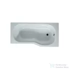 Jika TIGO 160x80 cm-es aszimmetrikus kád előlap nélküli beépítéshez, láb és lefolyó nélkül, jobbos, fehér H2202100000001