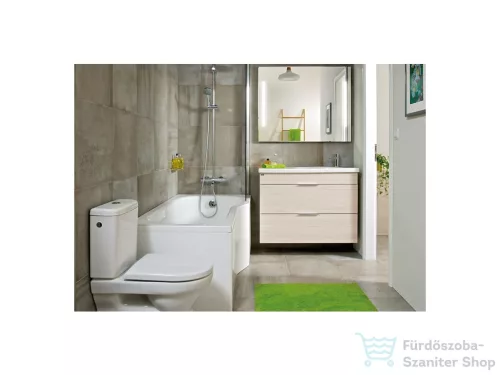 Jika TIGO 160x80 cm-es aszimmetrikus kád előlap nélküli beépítéshez, láb és lefolyó nélkül, jobbos, fehér H2202100000001