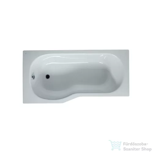 Jika TIGO 160x80 cm-es aszimmetrikus kád előlap nélküli beépítéshez, láb és lefolyó nélkül, balos, fehér H2212100000001