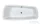Laufen Palomba 180x80 Kád, tartókerettel, 20mm peremmel, szaniter akrilból H2428010000001 ( 242801 )