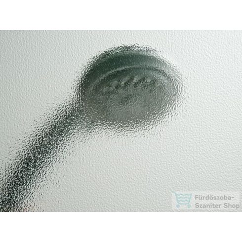 Jika NION 100x100 cm-es tolóajtós, íves zuhanykabin, arctic üveggel, fényes ezüst profillal, H2532N30026661