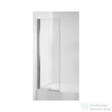   Jika TIGO 60x150cm-es kádparaván Jika Perla bevonattal, fényes ezüst színű profillal, H2562140026681