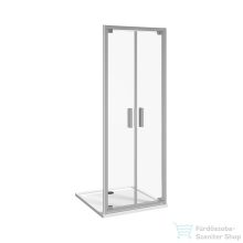   Jika NION 80 cm-es, kétrészes zuhanyajtó átlátszó üveggel, króm H2562N10006681