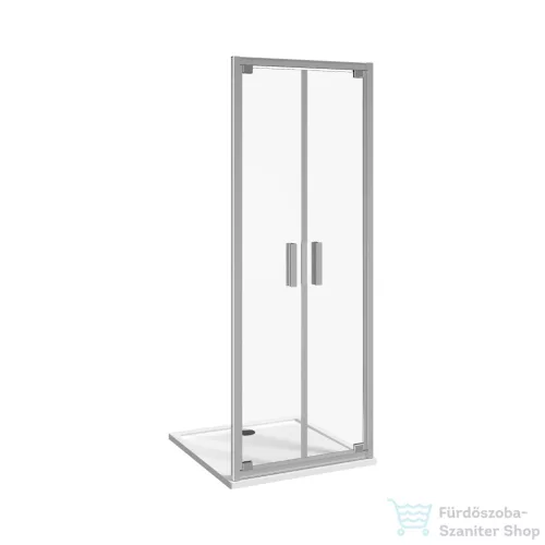 Jika NION 90 cm-es, kétrészes zuhanyajtó Arctic üveggel, króm H2562N20006661