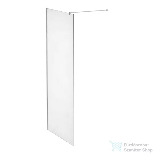 Laufen PRO 90 cm-es Walk-in zuhanyfal átlátszó üveggel, króm színű profillal és merevítővel, H2609500040001