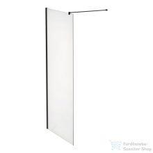  Laufen PRO 90 cm-es Walk-in zuhanyfal átlátszó üveggel, matt fekete színű profillal és merevítővel, H2609504500001