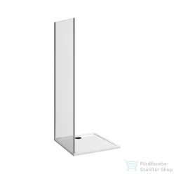   Jika NION 80 cm-es oldalfal zuhanyajtóhoz, átlátszó üveggel, fényes króm profillal, H2972N10026681