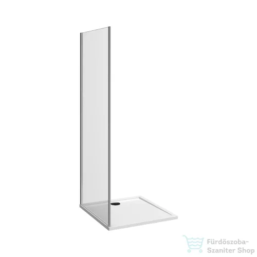 Jika NION 80 cm-es oldalfal zuhanyajtóhoz, átlátszó üveggel, fényes króm profillal, H2972N10026681