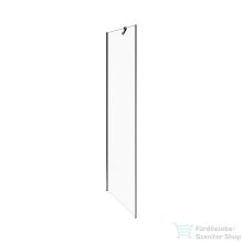   Jika PURE 88,5 cm-es oldalfal zuhanyajtóhoz, Jika Perla átlátszó üveggel, fényes ezüst profillal, H2974220026681