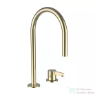 Laufen KARTELL BY LAUFEN 2 lyukas mosdó csaptelep, elfordítható kifolyóval,leeresztő nélkül,PVD fényes arany H3113320012201